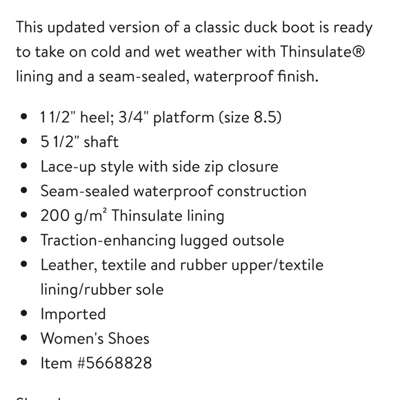 Sperry Womens Maritime Repel Suede Waterproof Side Zip Boots 84000 Sz 9.5M Nice! - Picture 10 of 11